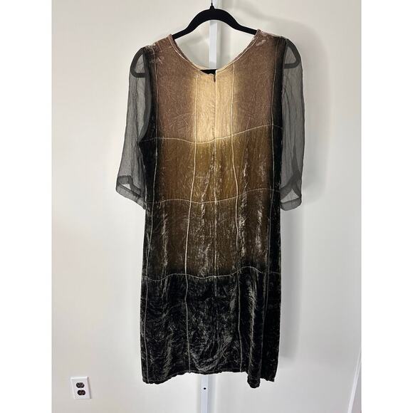 VINTAGE Viviana Uchitel Ombré Silk Velvet Dress WITH TAGS - Picture 3 of 6